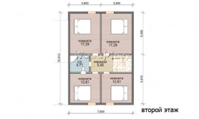 Проект каркасного дома "Силичи"