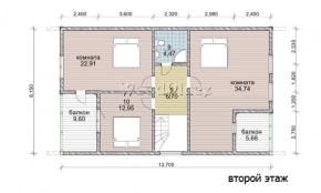 Проект каркасного дома "Раков"