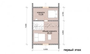 Проект каркасного дома "Лебеди"