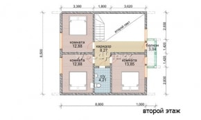Проект каркасного дома "Селява"