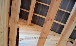 Вид на перекрытия снизу