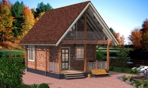 Проект бани  "На дачи"