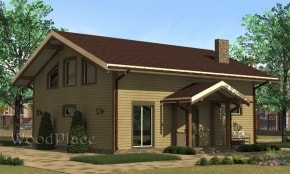 Проект каркасного дома  "Боксер"