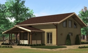 Проект каркасного дома  "Боксер"