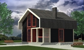 Проект каркасного дома "Конфета"