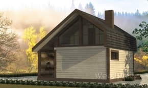 Проект каркасного дома "Лебеди"