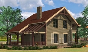 Проект каркасного дома  "Лида"