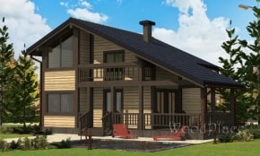 Проект каркасного дома "Москвич"
