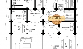 Проект бани "Каменная горка - шале"