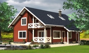 Проект каркасного дома  "Пятевщина"