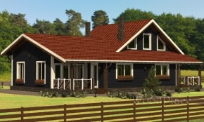 Проект каркасного дома "Раубичи"