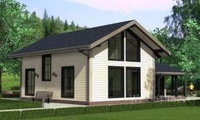 Проект каркасного дома "Силичи"