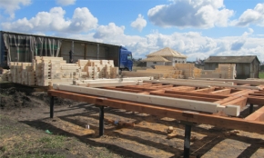 Строительство деревянного дома "Устье Волмы". Подготовка к строительству1