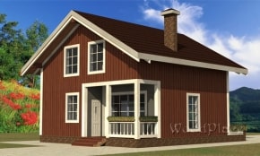 Проект каркасного дома "Конфета"