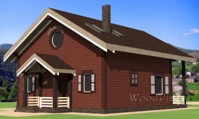 Проект каркасного дома "Ольга"