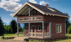 Проект каркасного дома "Лужки"