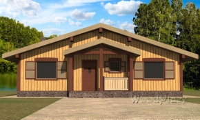 Проект каркасного дома  "Владимир"