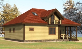 Проект каркасного дома "Каприз"
