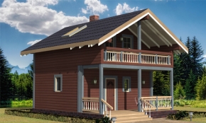 Проект каркасного дома "Лужки"