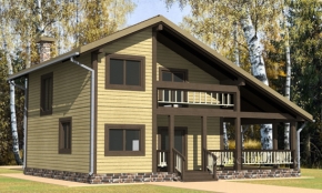 Проект каркасного дома "Москвич"