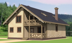 Проект каркасного дома  "Пятевщина"
