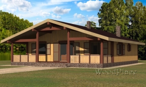 Проект каркасного дома  "Владимир"