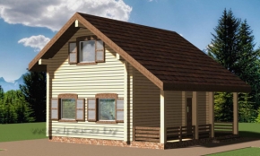 Деревянный дом "Лебеди" 1