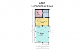 Проект бани "Северное сияние"