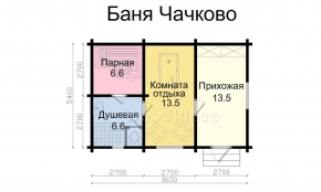 Проект бани  "Чачково"