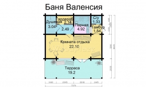 Проект бани "Валенсия"
