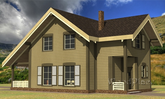 Проект каркасного дома  "Лида"