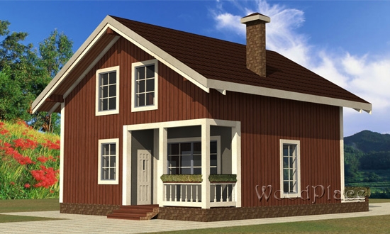 Проект каркасного дома "Конфета"