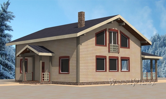 Проект каркасного дома  "Боксер"