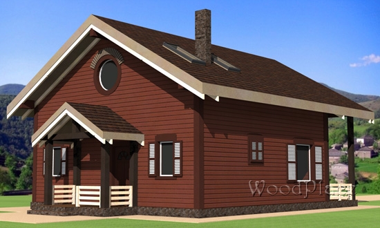 Проект каркасного дома "Ольга"