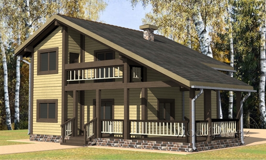 Проект каркасного дома "Москвич"