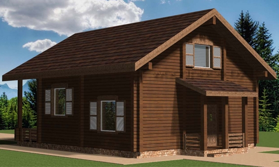 Деревянный дом "Ольга" 2