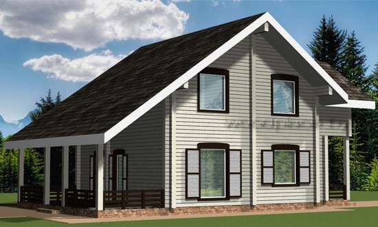 Деревянный дом "Лида" 2