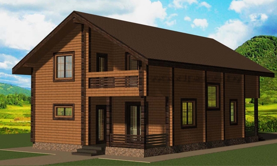 Деревянный дом "Раков" 2