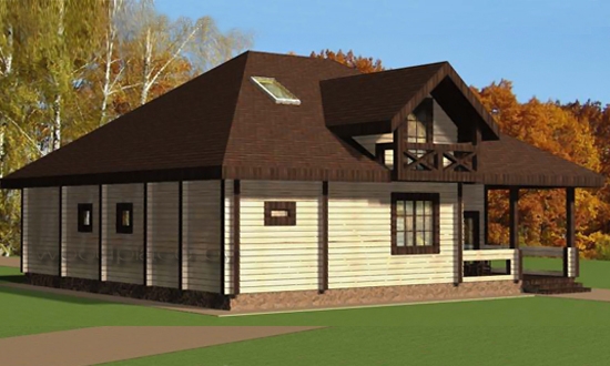 Деревянный дом "Каприз" 2