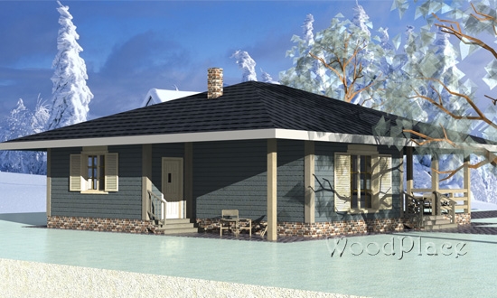 Проект каркасного дома  "Едишки"