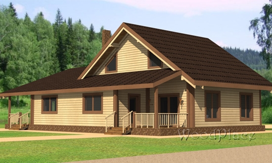 Проект каркасного дома "Раубичи"