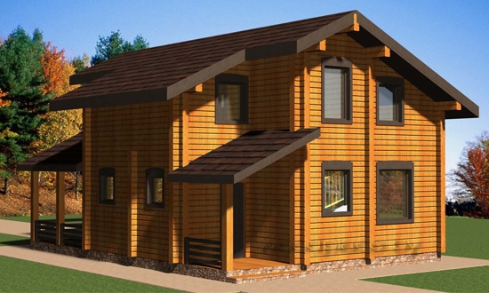 Деревянный дом "Петр" 3