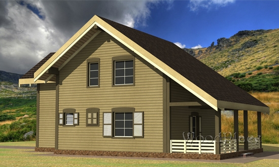 Проект каркасного дома  "Лида"