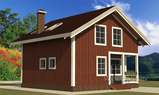 Проект каркасного дома "Конфета"