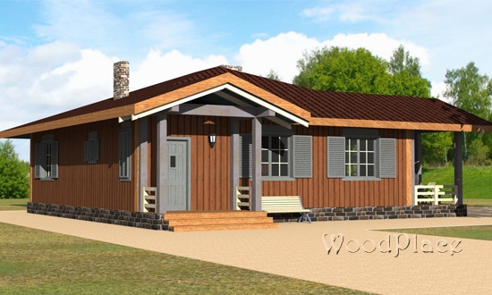 Проект каркасного дома "Юг"