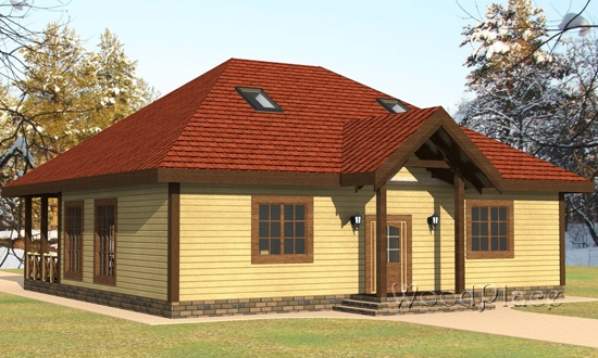 Проект каркасного дома "Каприз"