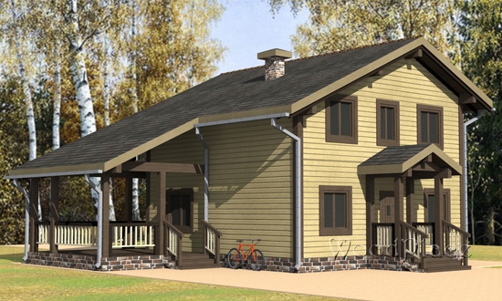 Проект каркасного дома "Москвич"