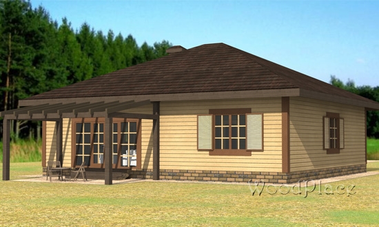 Проект каркасного дома "Отдых"