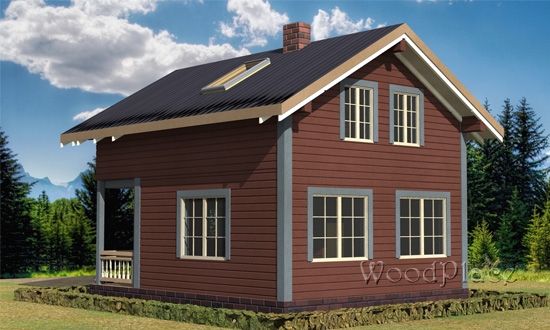 Проект каркасного дома "Лужки"