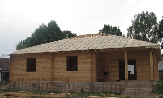 Строительство дома в Марьиной Горке. Общий вид.